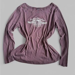 Harley-Davidson Women's brown Long Sleeve Tee